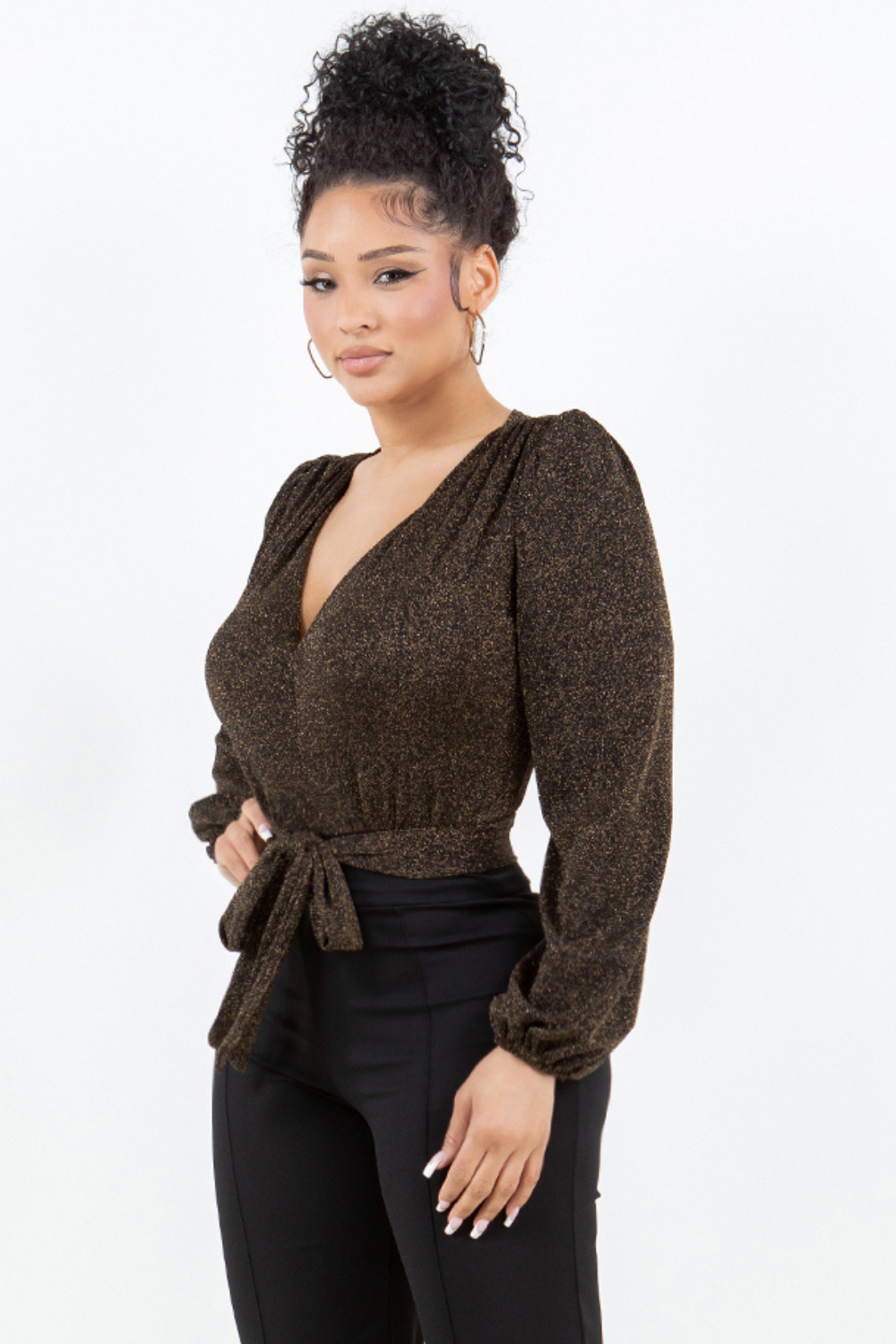 G-410 METALLIC LONG SLEEVE BODYSUIT 6 PIECES 2/S 2/M 2/L