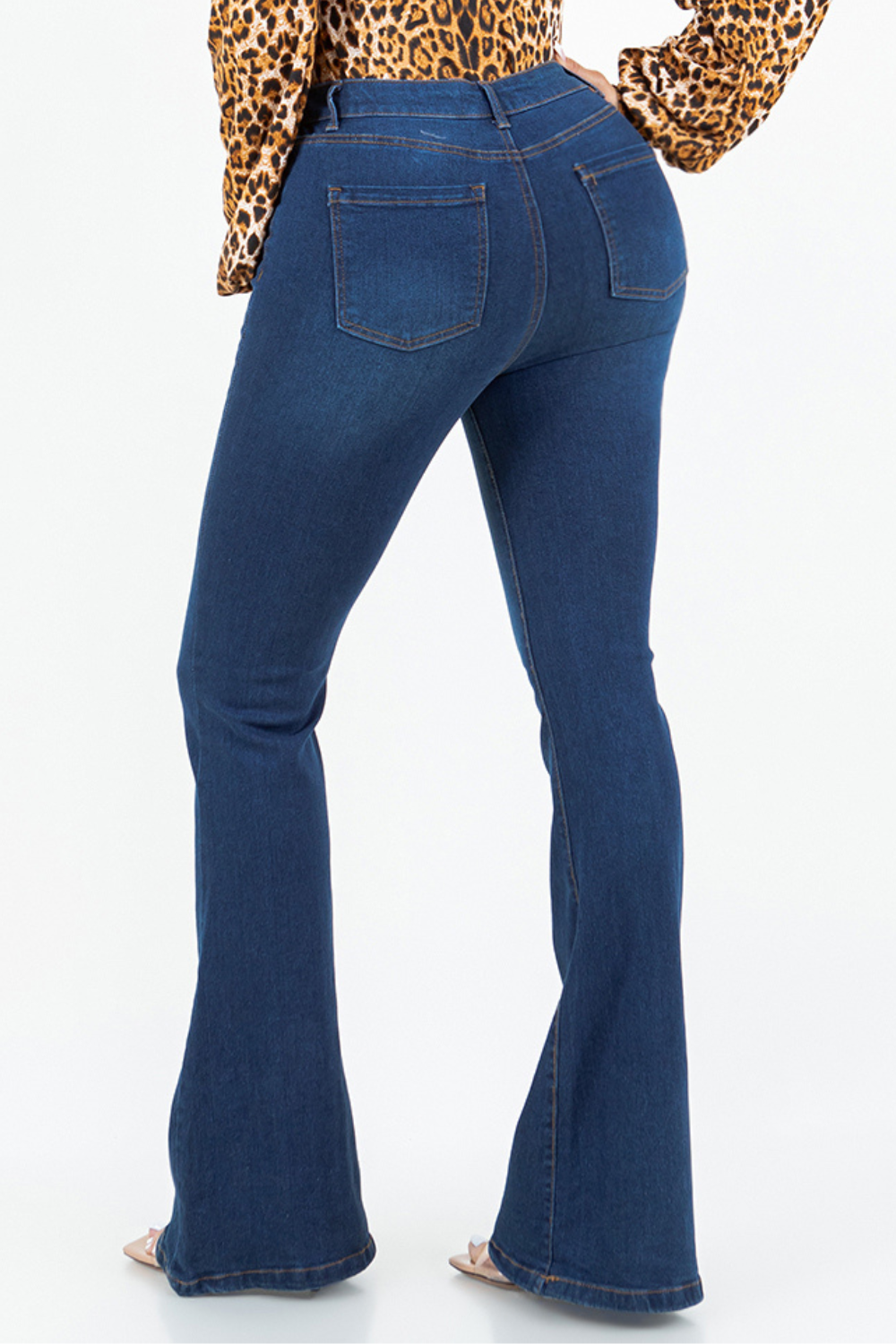 OP-3222 RIPPED HIGH RISE FLARE JEANS 12 PIECES PACKAGE