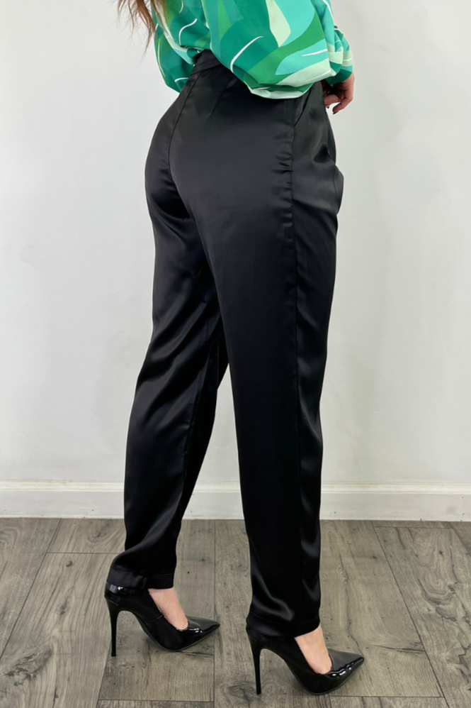 OP-4103 HIGH WAISTED PLEATED ANKLE SATIN PANTS 6 PIECES 2/S 2/M 2/L