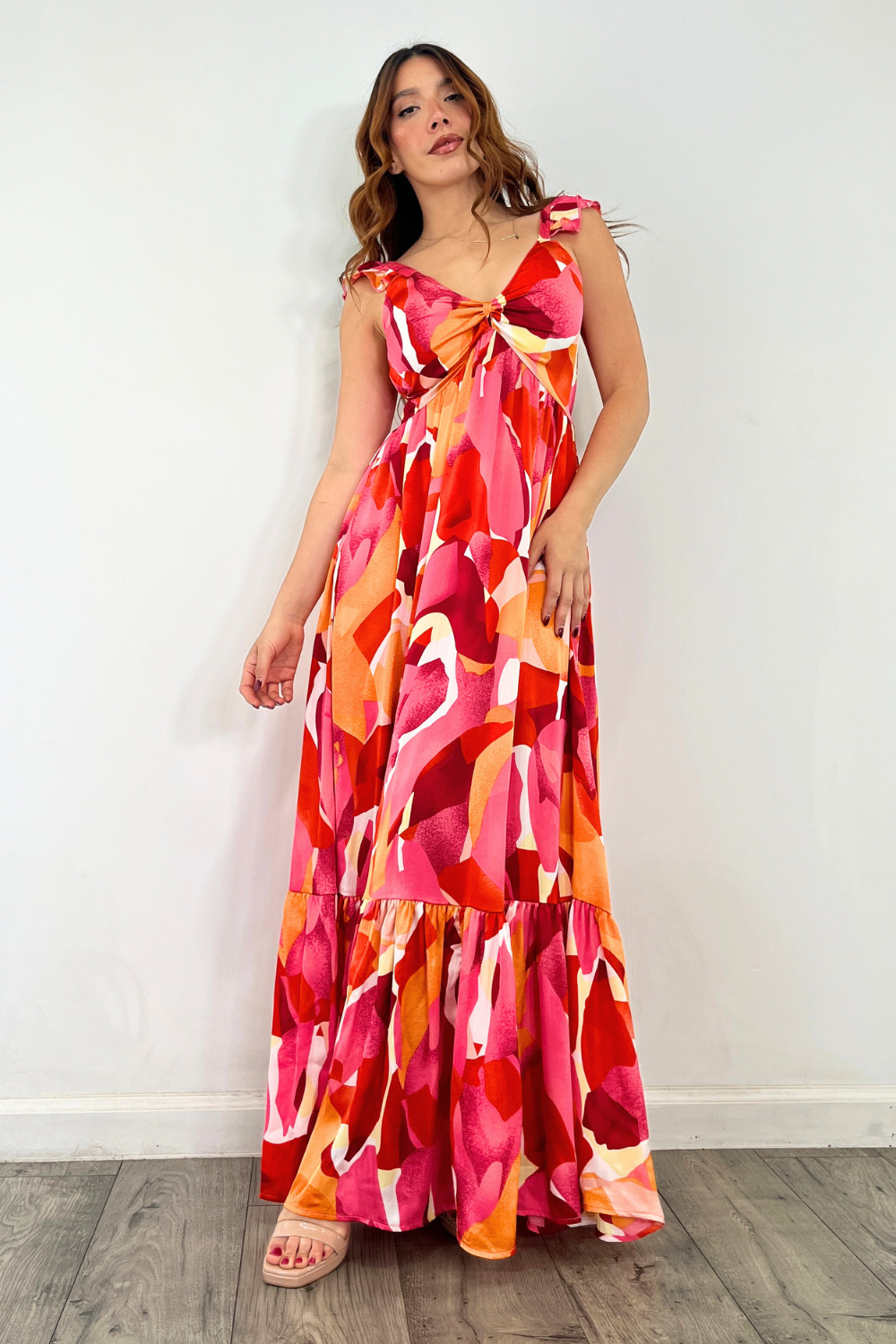 OP-4121 TROPICAL PRINT MAXI DRESS 6 PIECES 2/S 2/M 2/L