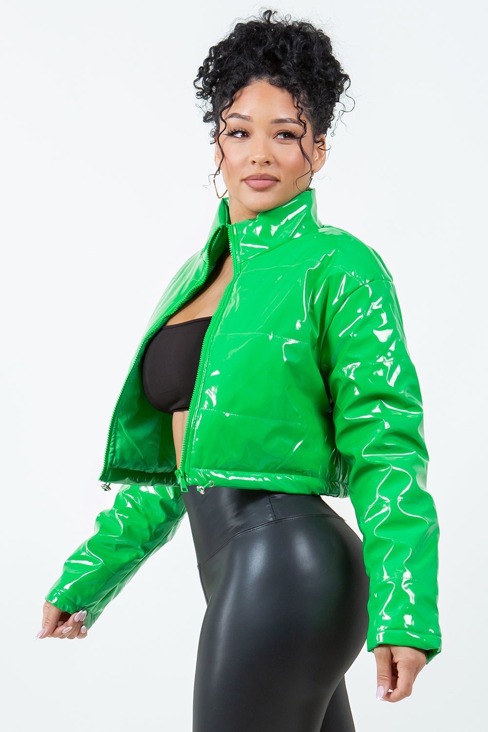 OP-014 CROPPED PUFFER JACKET 4 PIECES 1/S 1/M 1/L 1/XL