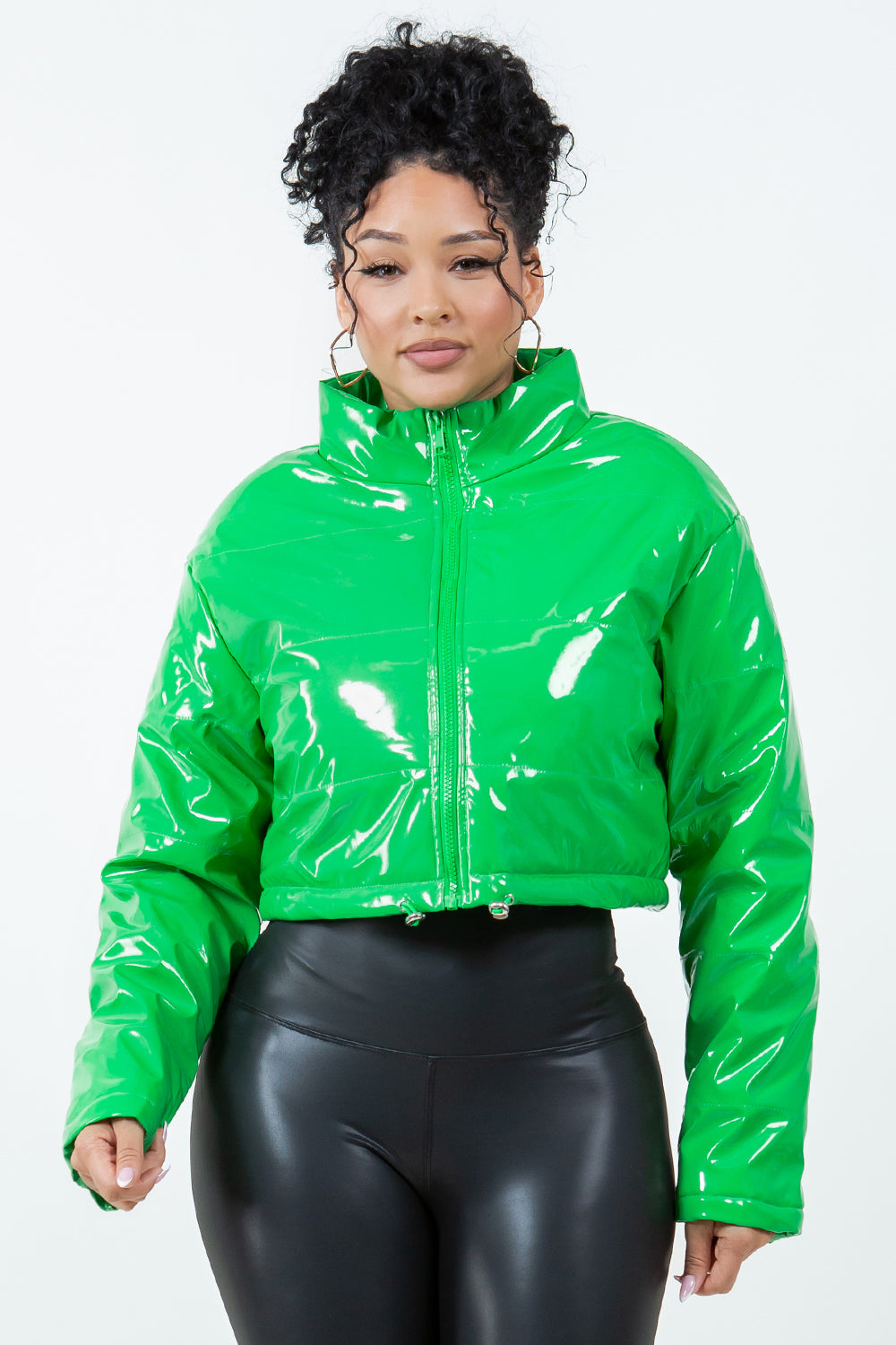 OP-014 CROPPED PUFFER JACKET 4 PIECES 1/S 1/M 1/L 1/XL