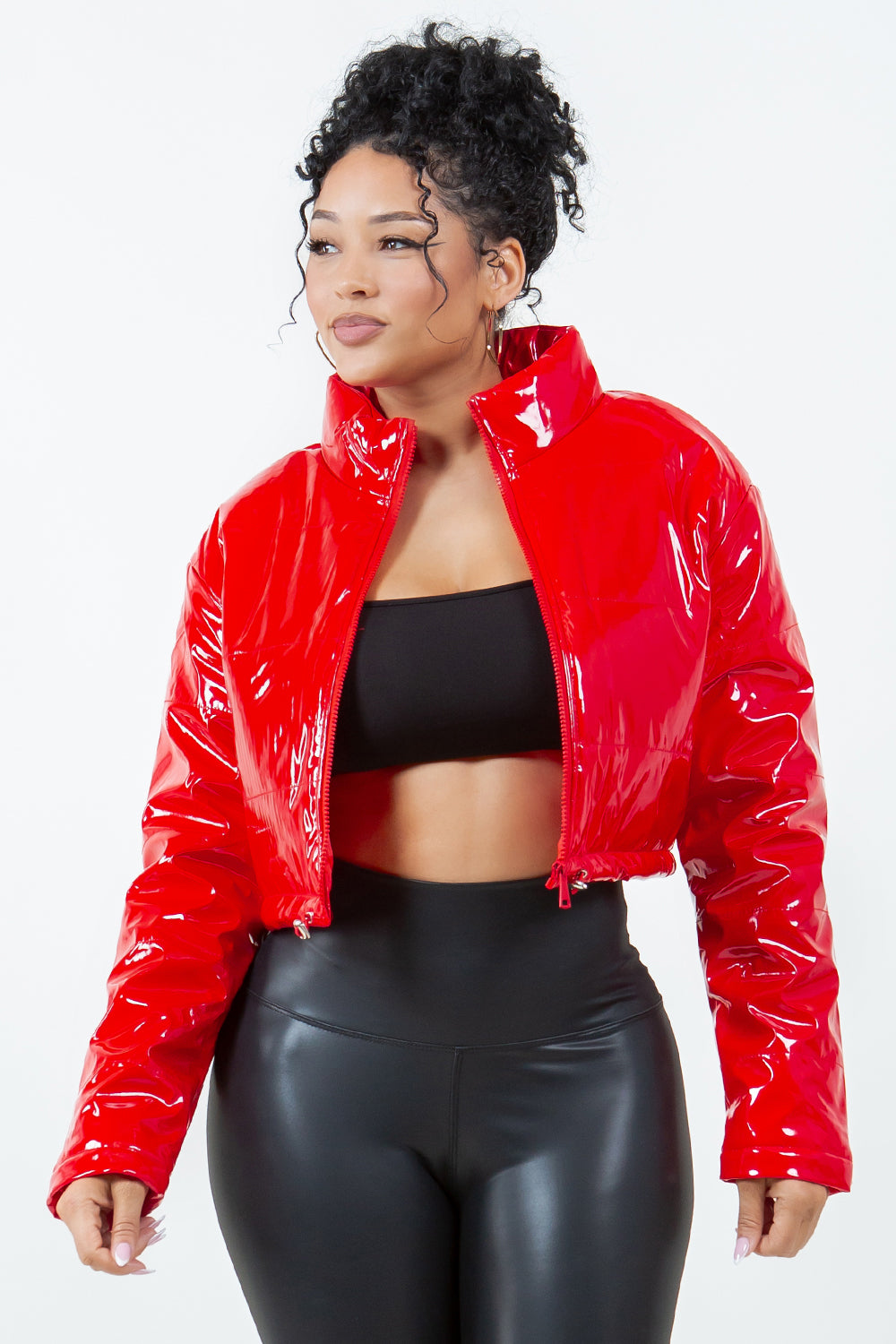 OP-014 CROPPED PUFFER JACKET 4 PIECES 1/S 1/M 1/L 1/XL