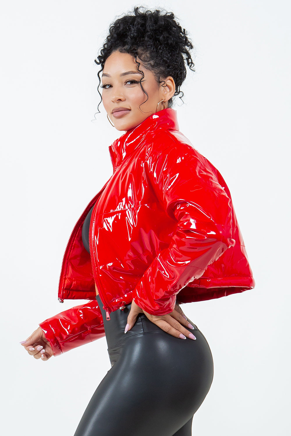 OP-014 CROPPED PUFFER JACKET 4 PIECES 1/S 1/M 1/L 1/XL