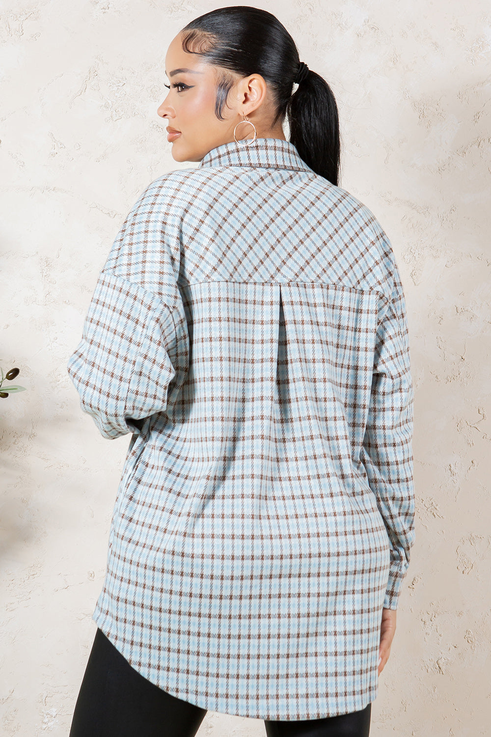 OJ-0001 OVERSIZE PLAID SHACKET 6 PIECES 2/S 2/M 2/L