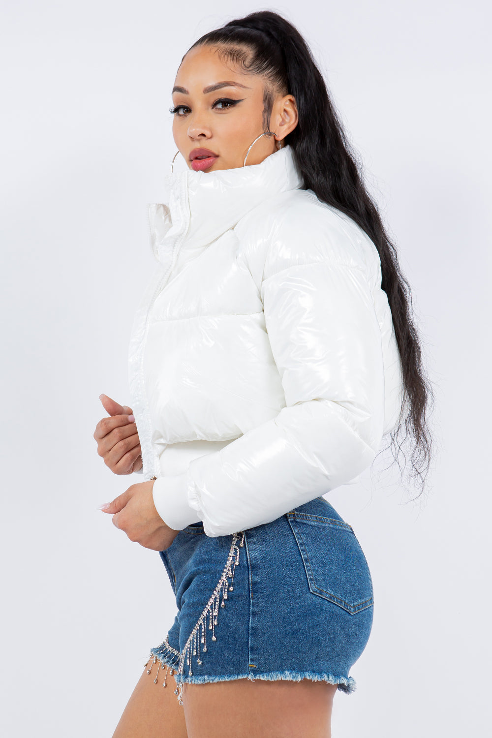OP-230625 CROPPED PUFFER JACKET  6 PIECES 2/S 2/M 2/L