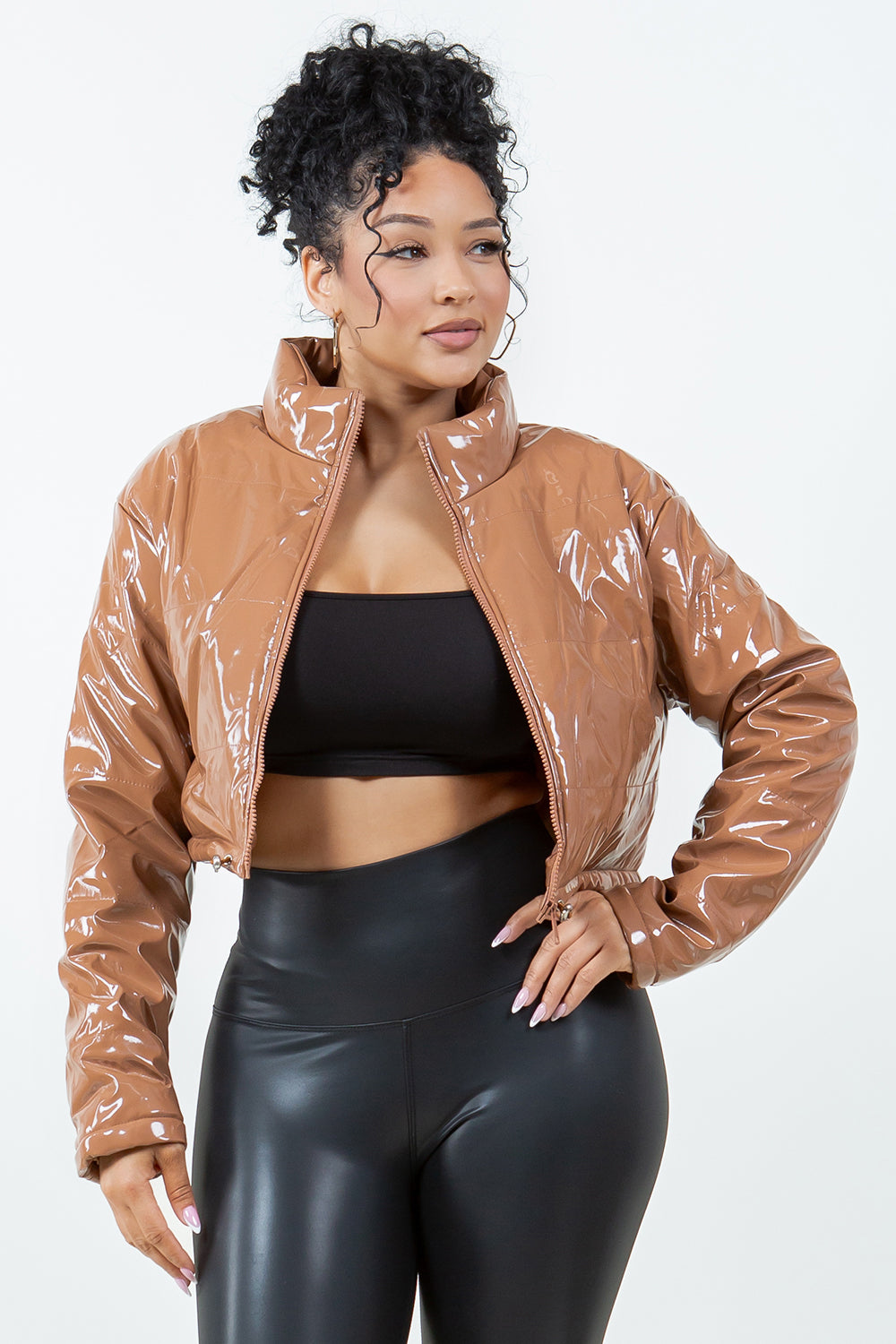 OP-014 CROPPED PUFFER JACKET 4 PIECES 1/S 1/M 1/L 1/XL