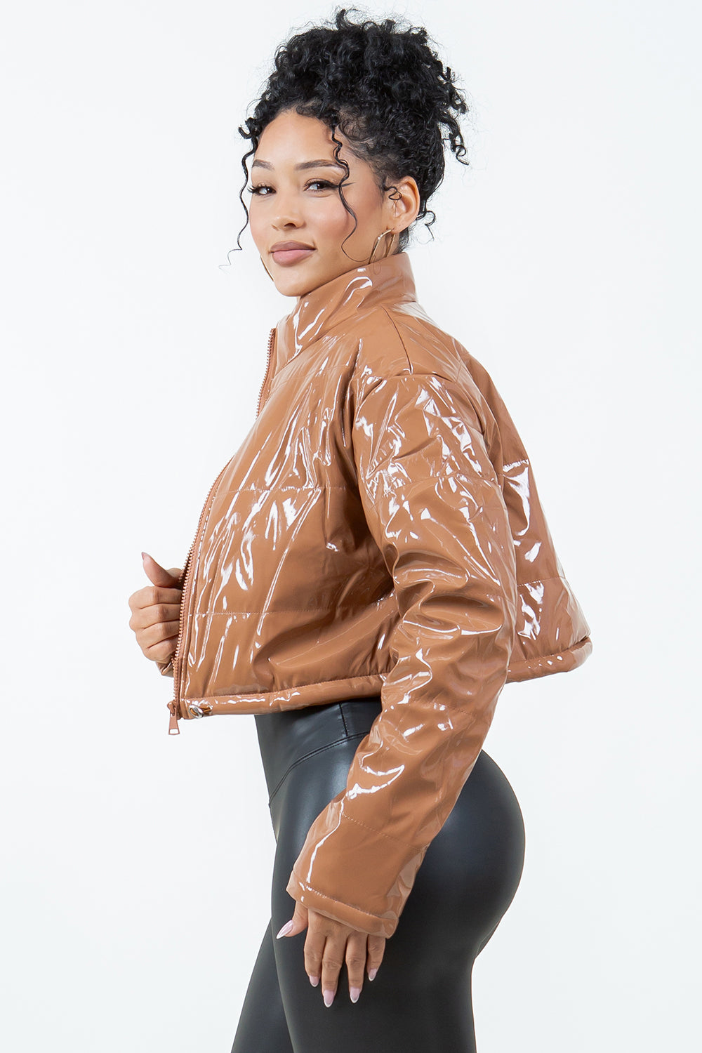 OP-014 CROPPED PUFFER JACKET 4 PIECES 1/S 1/M 1/L 1/XL