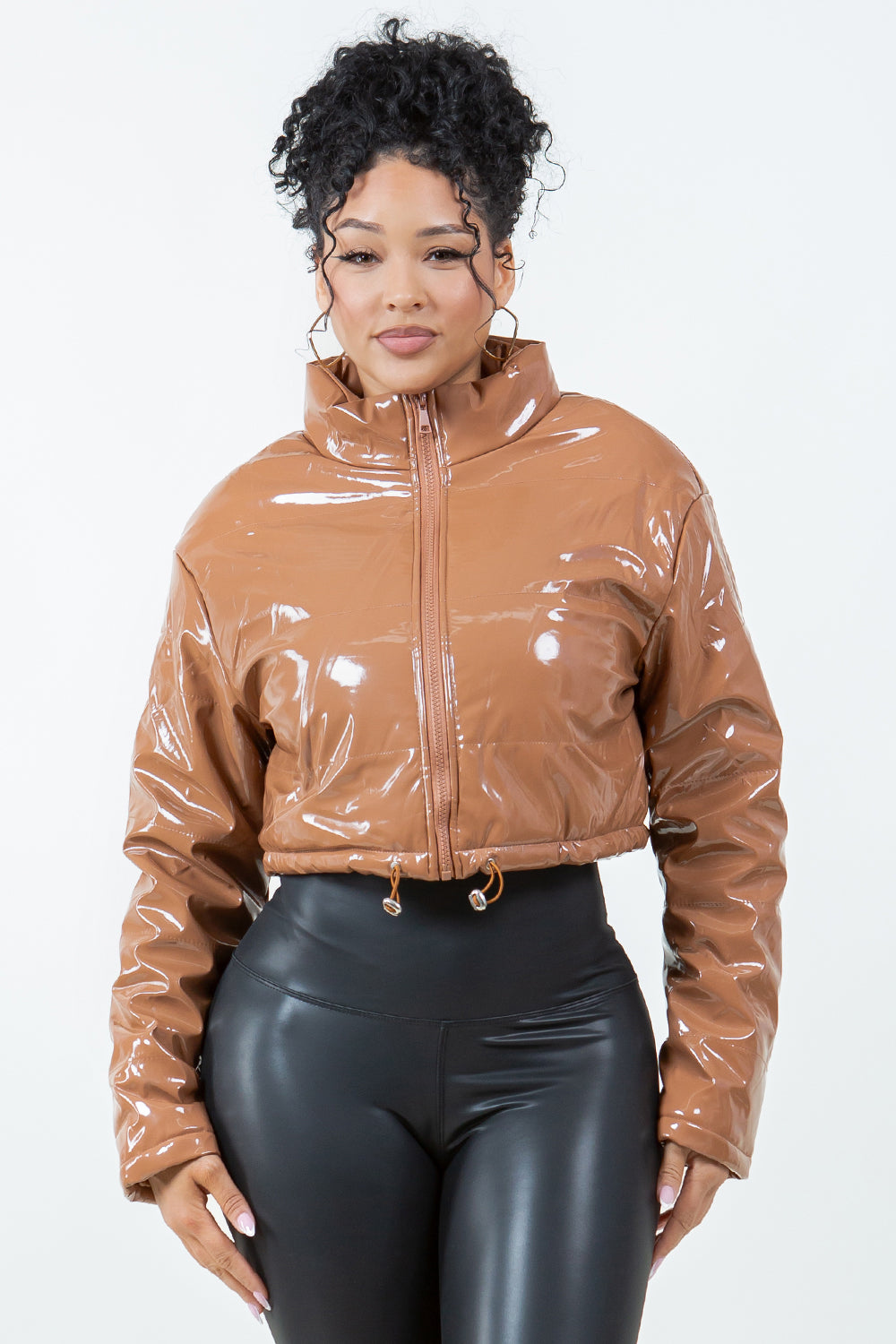 OP-014 CROPPED PUFFER JACKET 4 PIECES 1/S 1/M 1/L 1/XL