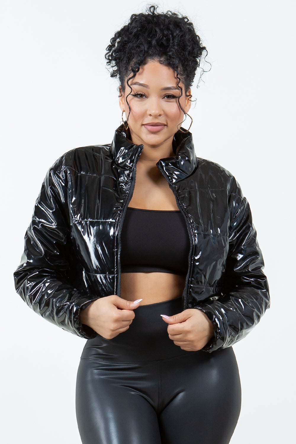 OP-014 CROPPED PUFFER JACKET 4 PIECES 1/S 1/M 1/L 1/XL
