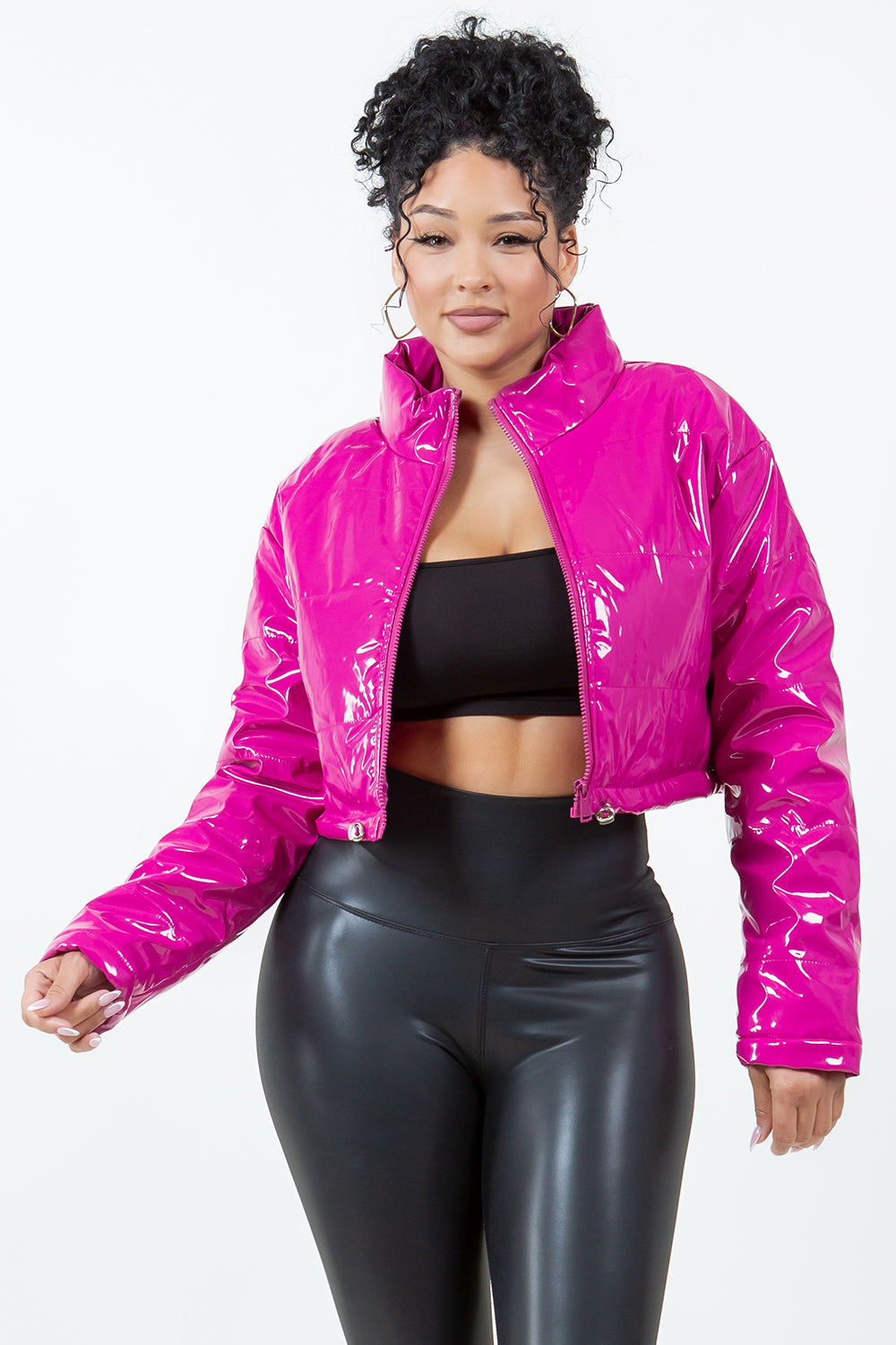 OP-014 CROPPED PUFFER JACKET 4 PIECES 1/S 1/M 1/L 1/XL