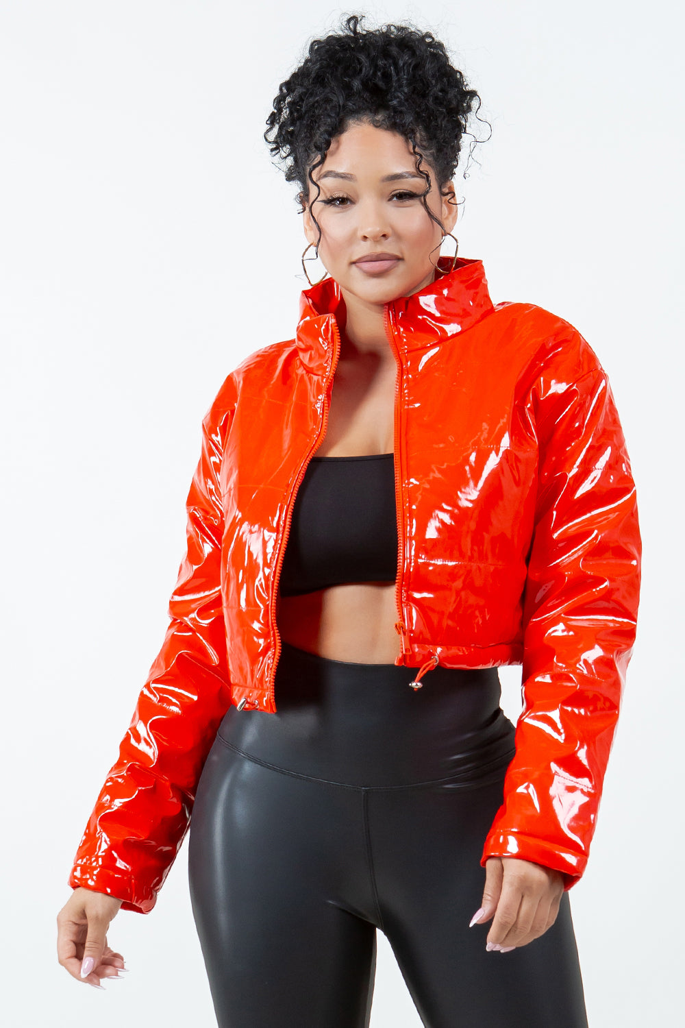 OP-014 CROPPED PUFFER JACKET 4 PIECES 1/S 1/M 1/L 1/XL