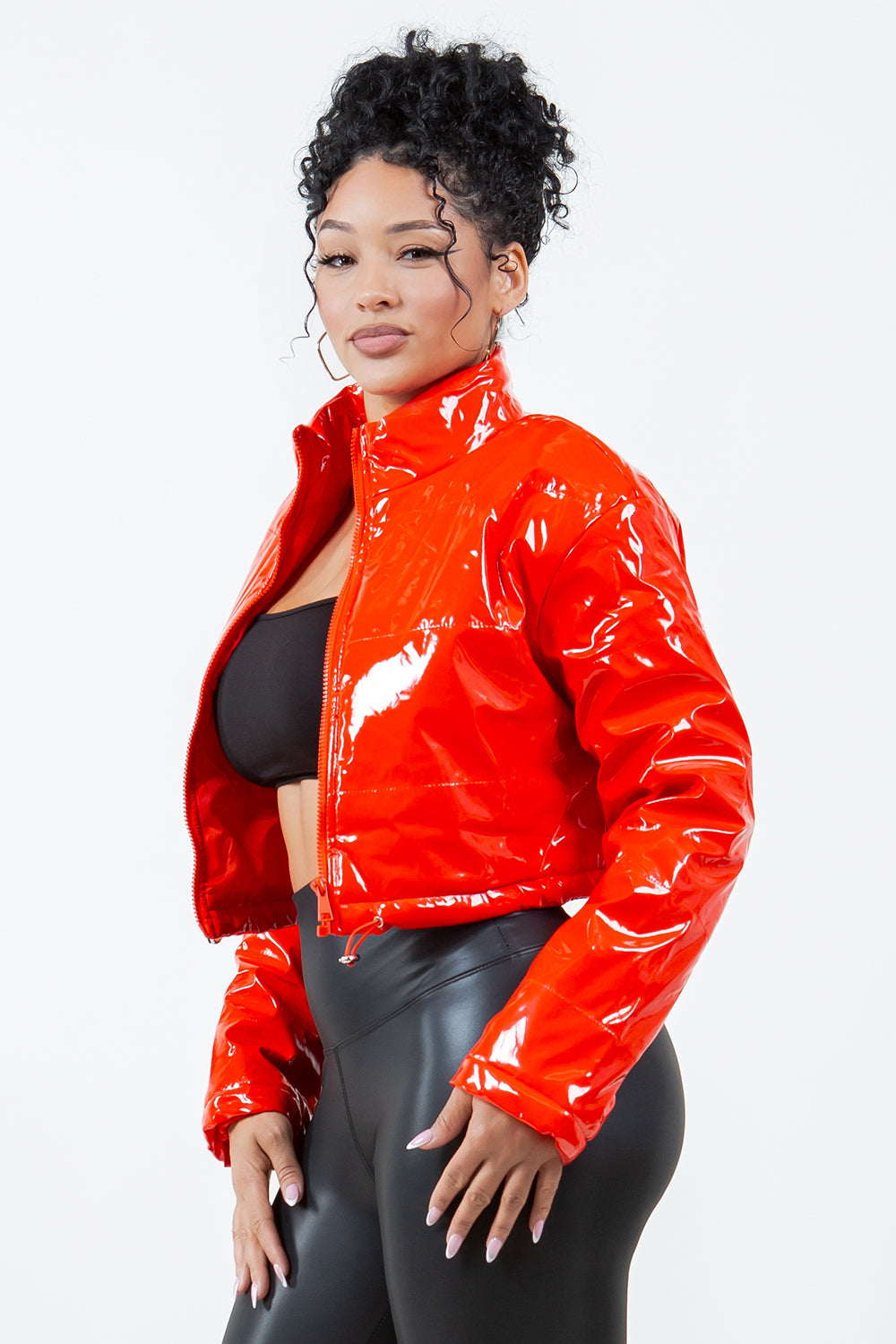 OP-014 CROPPED PUFFER JACKET 4 PIECES 1/S 1/M 1/L 1/XL
