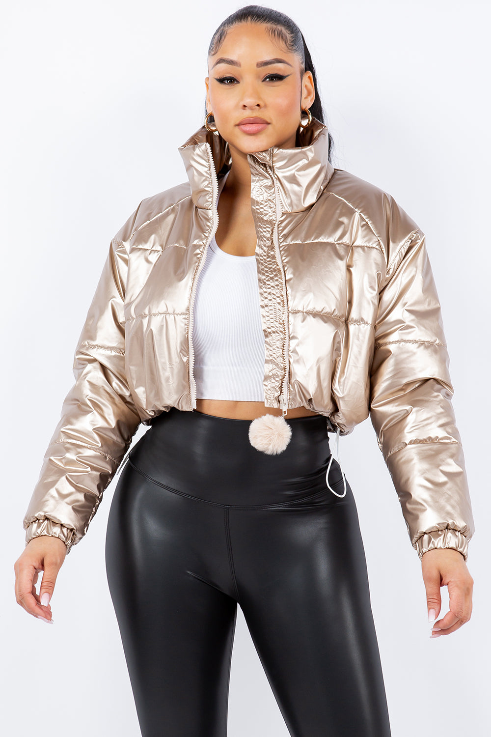 OP-230624 CROPPED PUFFER JACKET 6 PCS 2/S 2/M 2/L