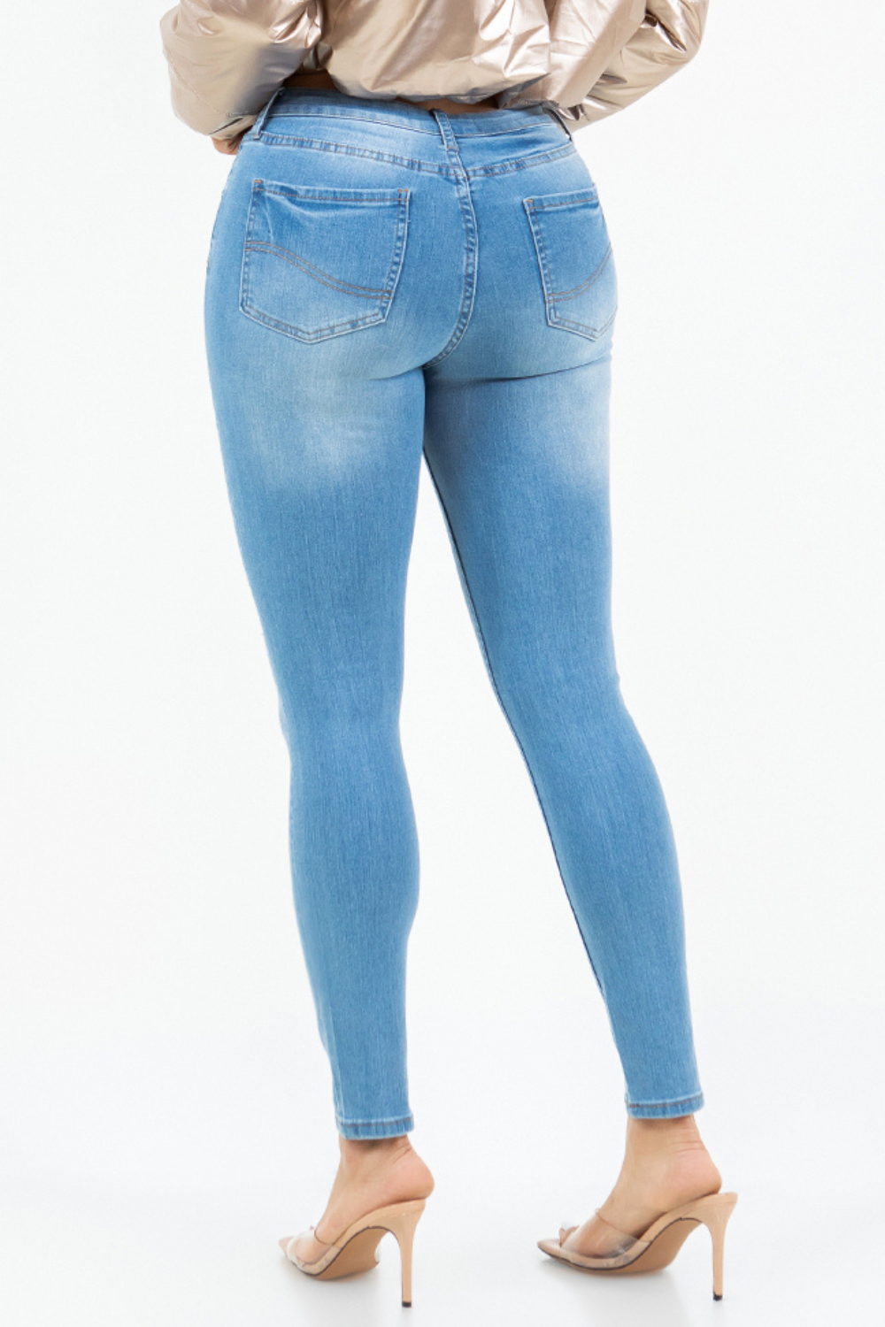 OP-910290 EMBELLISHED MID RISE SKINNY JEANS 12 PIECES PAKCAGE